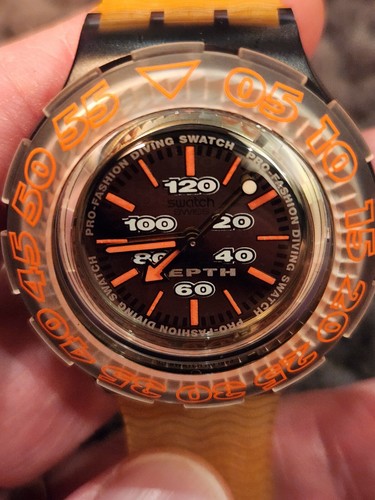 Mens Vintage SWATCH SCUBA 1994 - Pro Fashion Diving - SDM102 - MORGAN - New🔋. - Picture 12 of 17