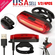 LED Bicycle Cycling Tail Light Bike Rear Warning Light 6 Modes USB Rechargeable