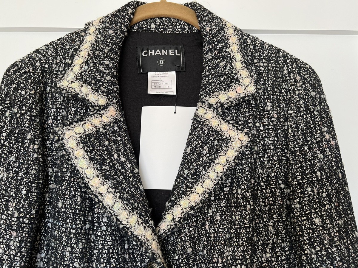 高い信頼 厚い信頼 Ecru Black Vintage 05A CHANEL Multicolor FR42 Jacket Tweed ジャケット・アウター
