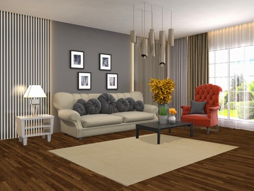 Classic Gabbeh Solid Beige Wool Modern Accent Rug - Timeless Beauty 5x7 - Picture 2 of 18