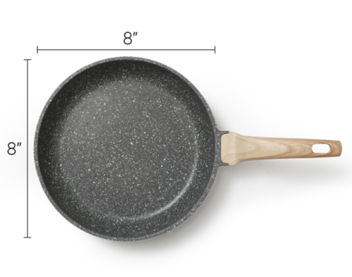 CAROTE Nonstick Frying Pan Skillet, 8" Non Stick Granite Fry Pan with Glass Lid, - Picture 15 of 24