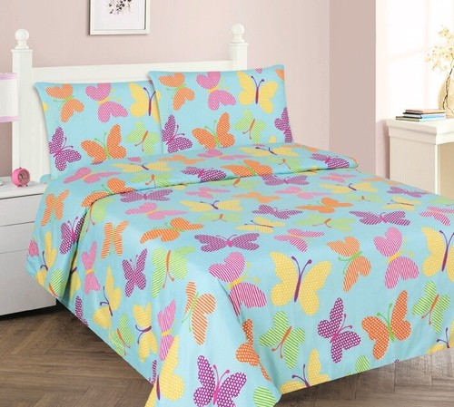 NEW 3/4PC BED SHEET SET BEDROOM FITTED FLAT PILLOWCASES KIDS DESIGNS TWIN FULL - Picture 5 of 78