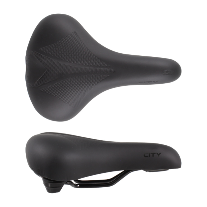 SELLA SELLINO BICI MTB BICICLETTA DA CORSA CITY COMODA NERA 400G