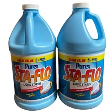 2X Purex Sta Flo Liquid Starch Concentrated 64 Oz Crafts Quilting Discontinued