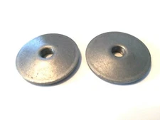 2 Mild Steel  1/8"  Weld-On Bung / Flange 1/8-27  Fuel Tank Fitting - 1 3/4" D