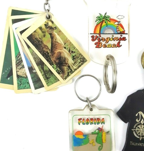 10 Stück Konvolut Vintage Schlüsselanhänger 80er Jahre Reisebezogen mit Ringen - Bild 5 von 12