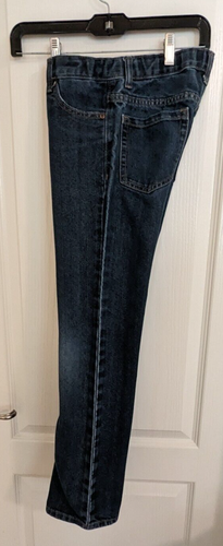 Old Navy Boys Blue Straight Denim Jeans Adjustable Waist Size 14 Slim - Picture 7 of 13