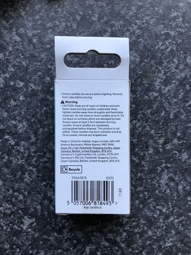 Habitat Birthday Cake Number Candle Lot 34 Total Brand New - Picture 14 of 24