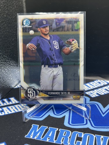 2018 Fernando Tatis Jr. Bowman Chrome Prospects Rookie Card #BCP114 RC - Picture 2 of 4