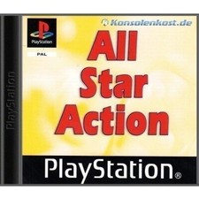 PS1 / Sony Playstation 1 Spiel - All Star Action mit OVP OVP beschädigt