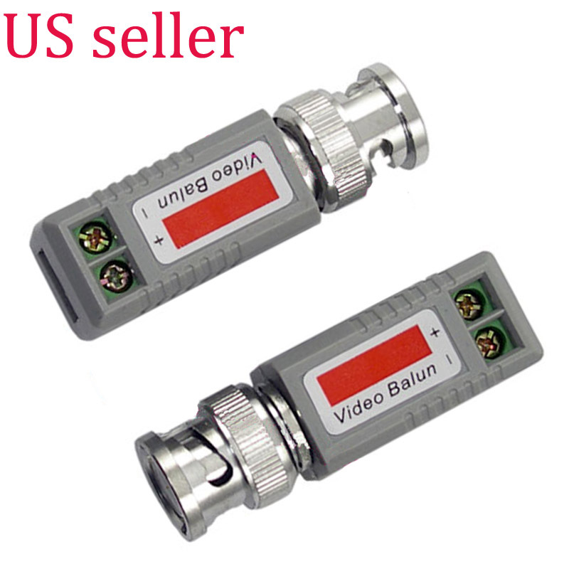 1 Pairs Passive Video Balun BNC to Cat5 Cat6 UTP cable for CCTV