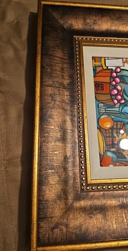 David Le Batard LEBO Signed Cat Print "Thanksgiving Morning" Framed Only 350 - Picture 10 of 10