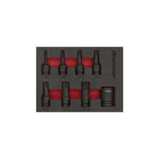 Sealey AK5622 Impact Spline Socket Bit Set 8pc 3/8"Sq Dr