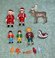 Vintage Playmobil Geobra Figures Santa Elve Reindeer Toys 2000 2005 2016