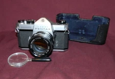 Asahi Pentax Super Takumar 50mm f1.4 Lens Pentax Sopotmatic 35mm Camera AS IS