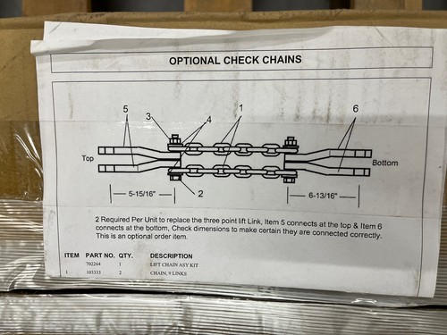 Alamo 702264 Lift Chain Assembly - Picture 7 of 7