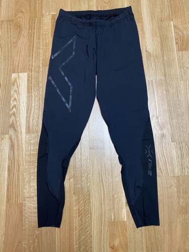 2XU MCS Damen Gr L Sportleggings Kompression in schwarz mit X Aufdruck - Bild 1 von 2