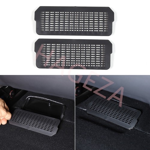 Black ABS Interior Under Seat Air Outlet Vent Net Cover For Tesla Model 3 2023+ - Picture 15 of 18