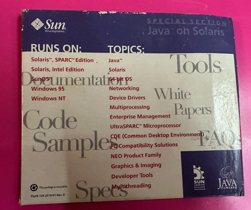 Sun Developer Software issue 6 CD Rom -  Sun Microsystems 1997 - Image 2 of 4