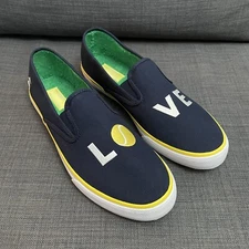 Sperry Top Sider X Brooks Brothers Tennis Slip On Casual Shoes Blue Sz 10.5