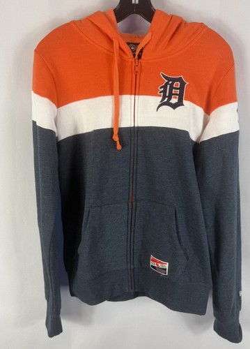 Women's New Era Detroit Tigers Colorblock Full-Zip Hoodie Jacket Sz Sm New Tags - Picture 3 of 10