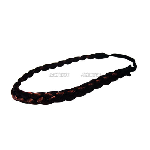 New Synthetic Hair Plaited Plait Elastic Headband Hairband - Picture 7 of 11