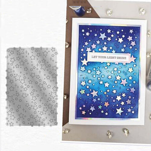 Star Background Metal Cutting Dies Scrapbook Paper Card Embossing Stencil Mould - Picture 3 of 4