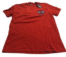 Ariat Men's Red Ochre Geo Fill Buckle Short Sleeve Shirt Medium