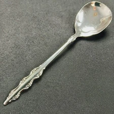 International Silverplate DEEP SILVER 1969 EMPRESS SUGAR SPOON 6" NO   MONOGRAM
