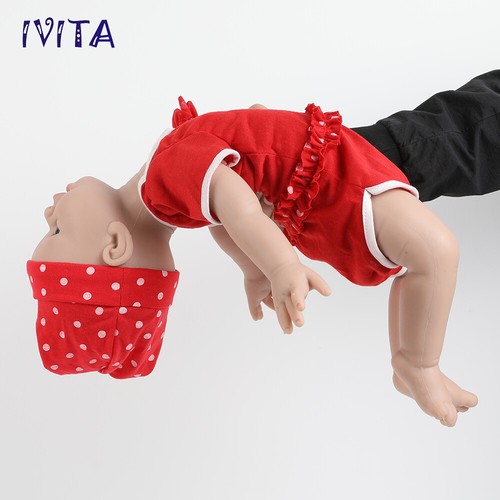 19inch Handgemachte Puppen Silikon Rebornpuppen Baby Mädchen Weihnachtsgeschenk - Picture 7 of 12