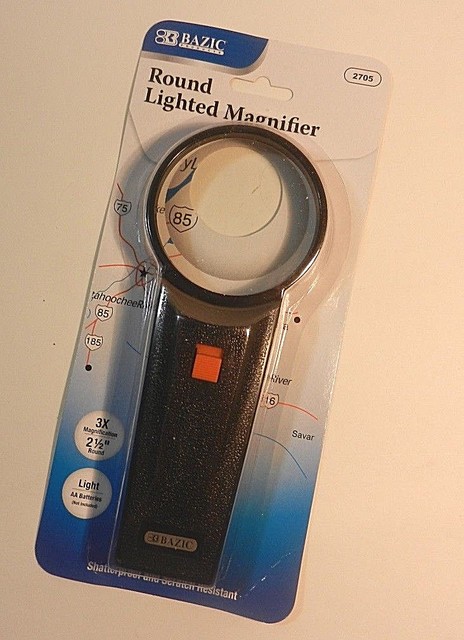 DDI 311352 BAZIC 2 5 Inch Round 3x Lighted Magnifier Case of 24 for sale online