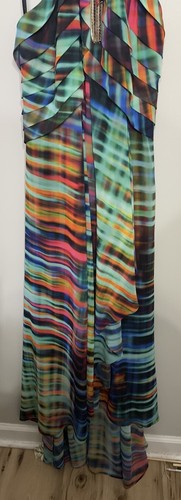 BEBE - Women's Rainforest Print Halter Gown - Size 10 - NWOT- Retail $198 Travel - Picture 11 of 20