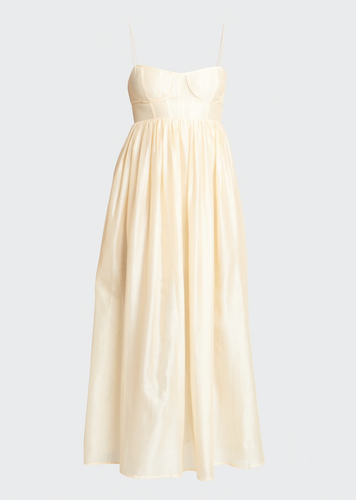 ULLA JOHNSON Mariza Spaghettiträger Kleid Gr. 2 Orig. 875 $ NEU - Bild 5 von 8