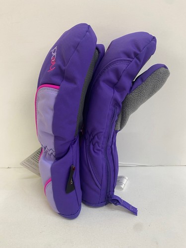 Head Junior Ski Mittens Winter Age 4-6 Fur Lined Purple/pink new with tag - Picture 3 of 3