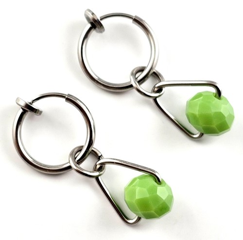 Edelstahl Huggie Klappcreolen Ohrclip Creolen Einhänger SERAJOSY - Bild 4 von 43