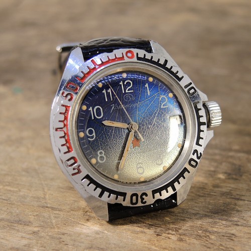 Soviet Men's Watch Vostok Commander - USSR Military Men's Wrist Watch Wostok - Picture 2 of 9