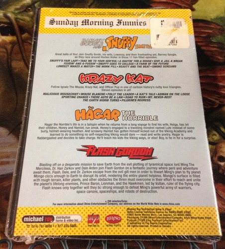 Sunday Morning Funnies Hagar/Flash Gordon/Krazy Kat/Barney Google DVD NEW SEALED - Picture 2 of 2