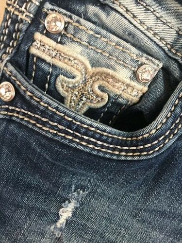 Stretch Revival Jeans Stress Størrelse Boot 28 Buckle Effie Rock wXfqOSPZZ