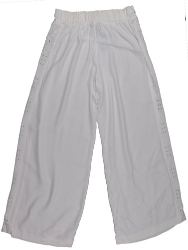M&S Womens Marks and Spencer White Wide Trousers Size 20 18 12 - Picture 7 of 9