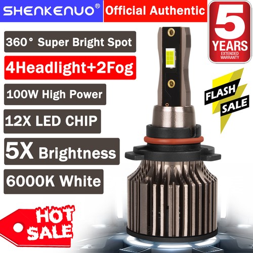 For Toyota 4Runner 2010-2020 LED Headlights Bulbs Kit High/Low Beam Fog Light Q7 - Picture 1 of 23