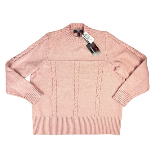 Torrid Marilyn Monroe Sweater Sz 2X / 18-20 Cable Mock Neck Pullover Pale Mauve - Picture 5 of 20
