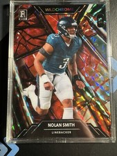 Nolan Smith 2023 WILD CHROME ROOKIE #1/5 Red Marble Mosaic NFL Eagles 