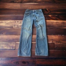 Levis 514 Red Tab Slim Straight Mens Medium Wash Jeans Size 27x27 100 Cotton