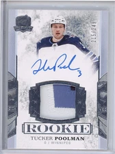 2017/18 UD THE CUP Tucker Poolman PATCH AUTOGRAPH AUTO RC ROOKIE /249 CANUCKS