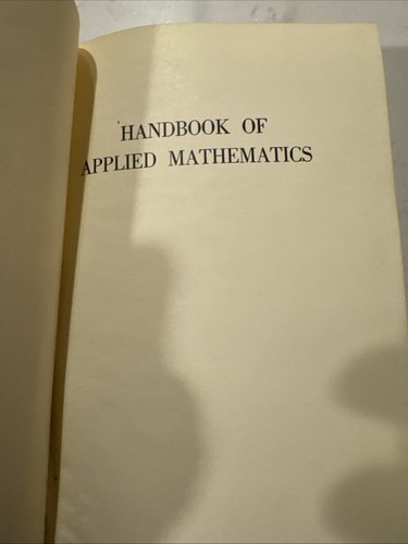 1966 HANDBUCH DER ANGEWANDTEN MATHEMATIK, 4. Auflage., EDWARD GRAZDA; - Bild 7 von 10