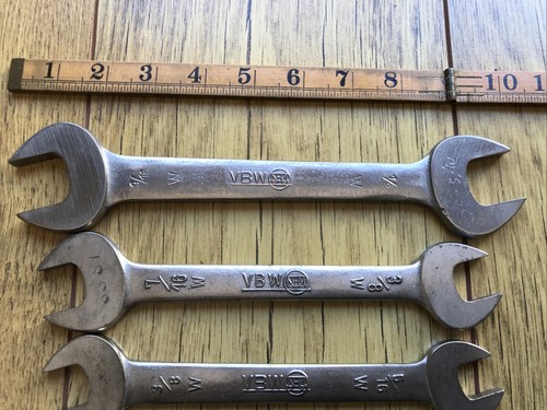 5 deutsche VBW🇩🇪 Whitworth Schraubenschlüssel 9/16” bis 3/16” Whitworth - Bild 2 von 8