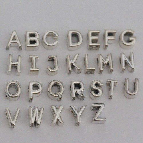 NEW AUTHENTIC PANDORA CHARMS LETTER INITIAL ALPHABET A TO Z W SUEDE POUCH - Imagen 1 de 45