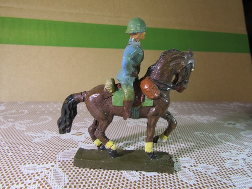 222Y Lineol Composition Germany Belgian Cavalry At The WWII Parade H 9.3 Cm - Picture 5 of 16