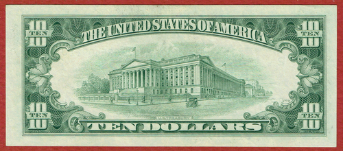 1950-D NEW YORK FRN 10 $ FR#2014-B CH AU - Bild 2 von 2