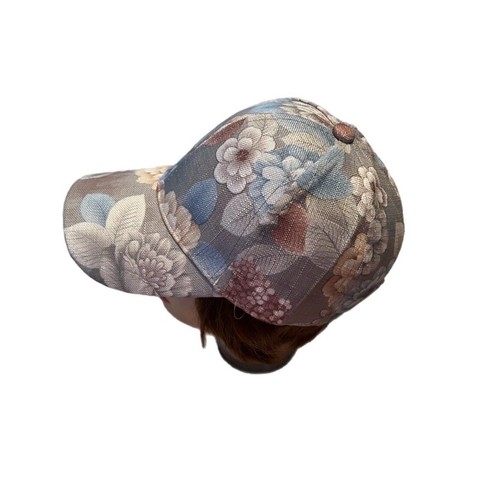 Floral women’s baseball cap adjustable - Picture 3 of 7